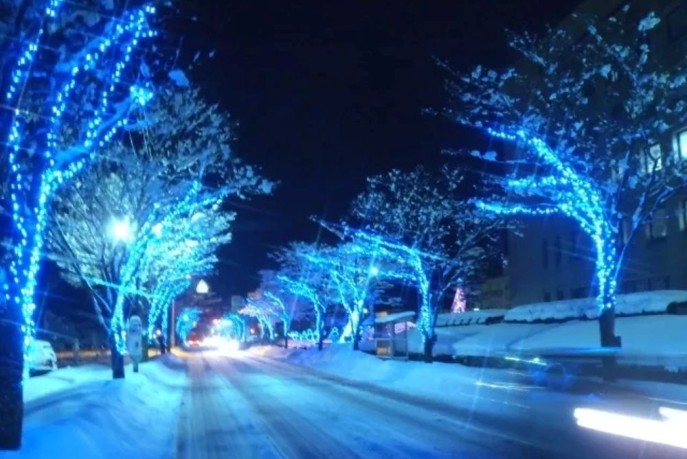 見附市街路樹イルミネーション2025-26 開催（新潟県見附市）
